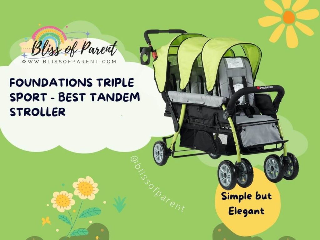 Foundation Triple Stroller is Simple but Elegant