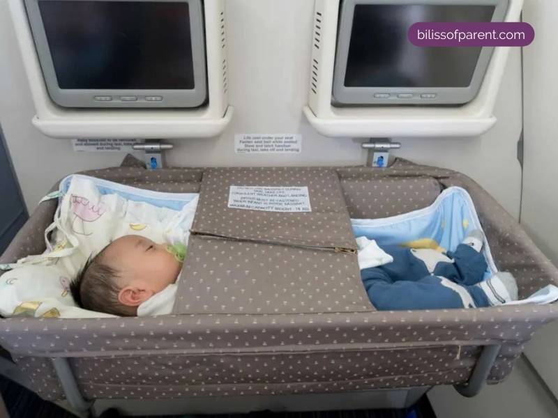 Infants up to 8 months old and around 25 pounds are eligible for bassinet seats